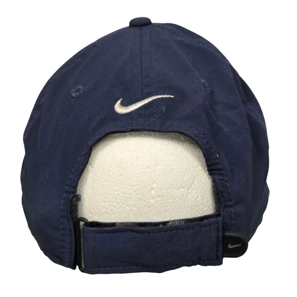 Nike Hat Legacy91 Dri-FIT Mens  Navy Blue Adjustable Swoosh  Cap Performance
